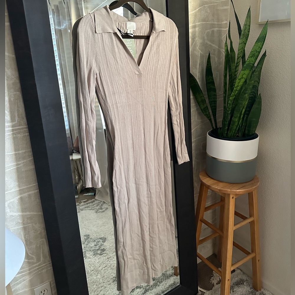 NWT - HM Knit Ribbed Dress (Size: M)